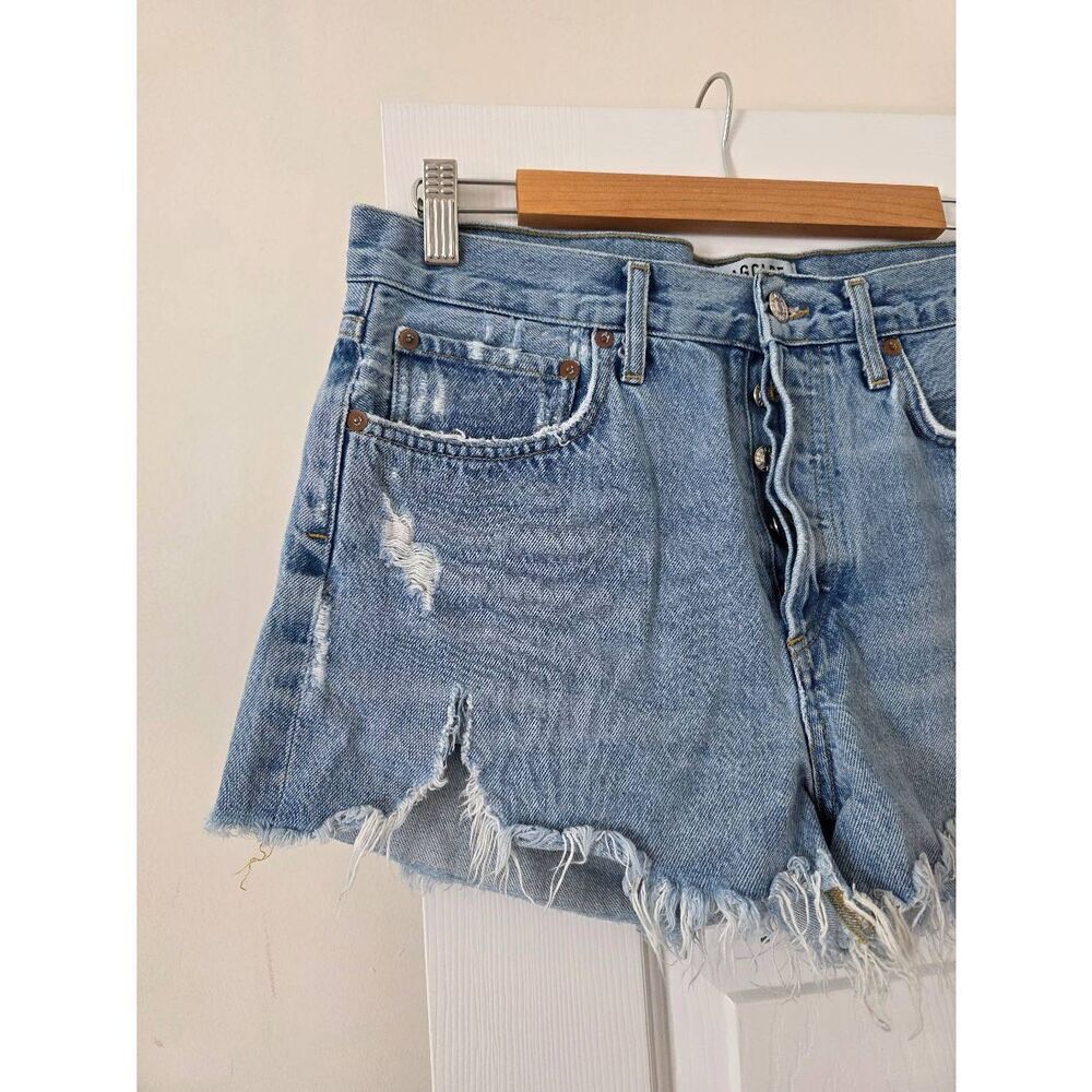 AGOLDE Parker Vintage Cut Off Short in Swapmeet 28 $148 - Picture 4 of 11